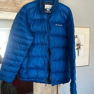 Columbia down jacket.